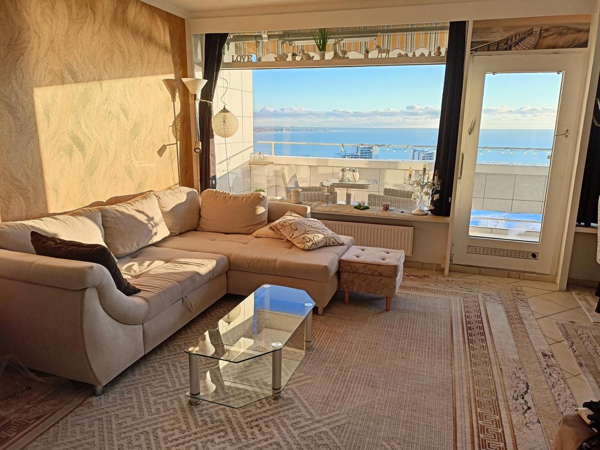 Wohnung Mit Traumhaftem Meerblick Und Schwimmbad Sierksdorf Bagian luar foto