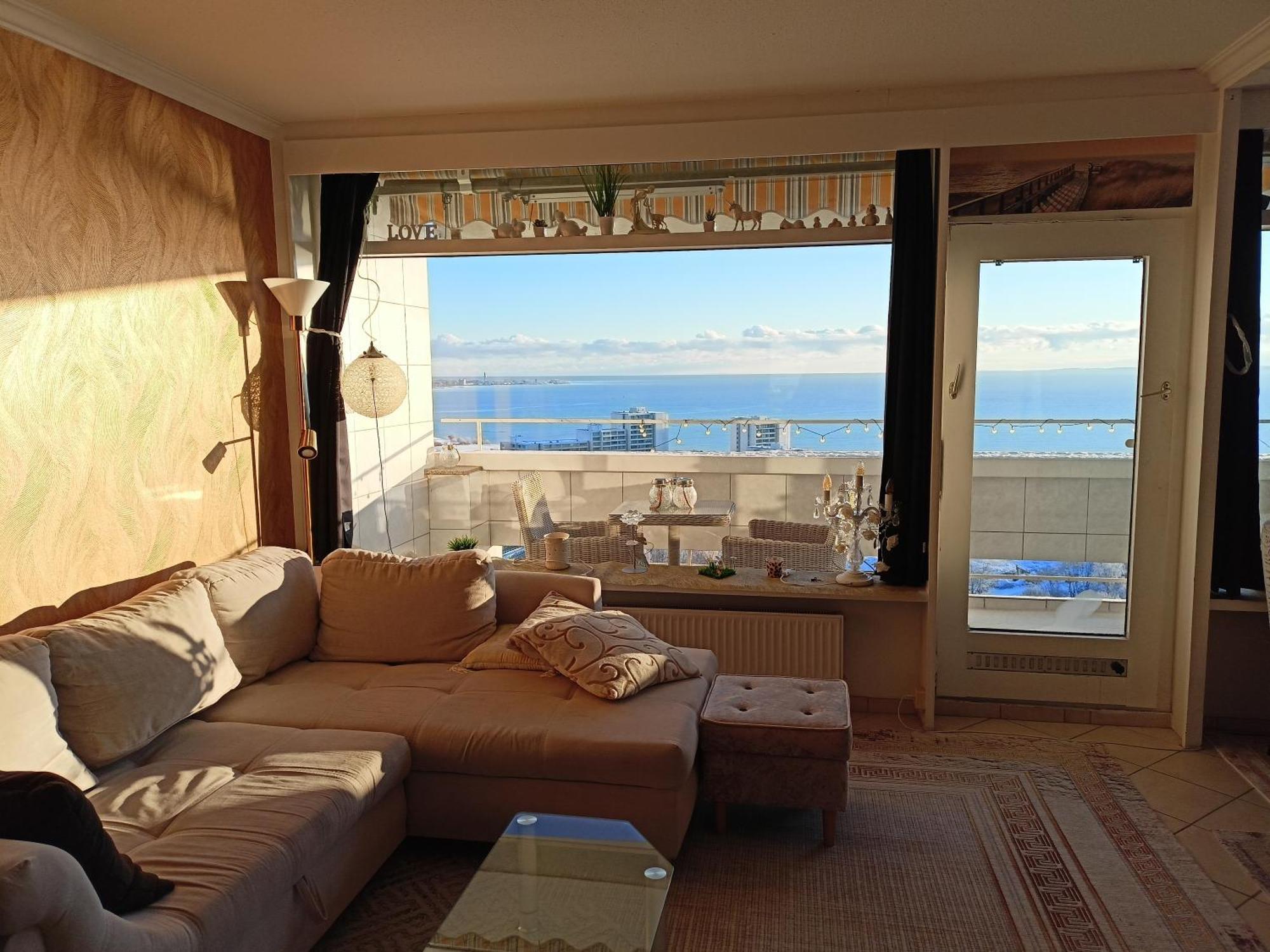 Wohnung Mit Traumhaftem Meerblick Und Schwimmbad Sierksdorf Bagian luar foto